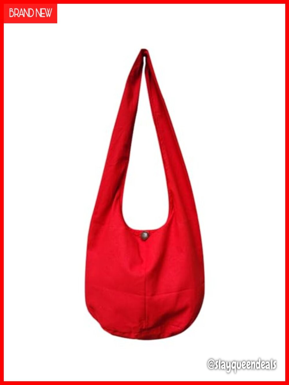 Handmade Cotton Crossbody Hobo Bag Large Sling Messenger Purse